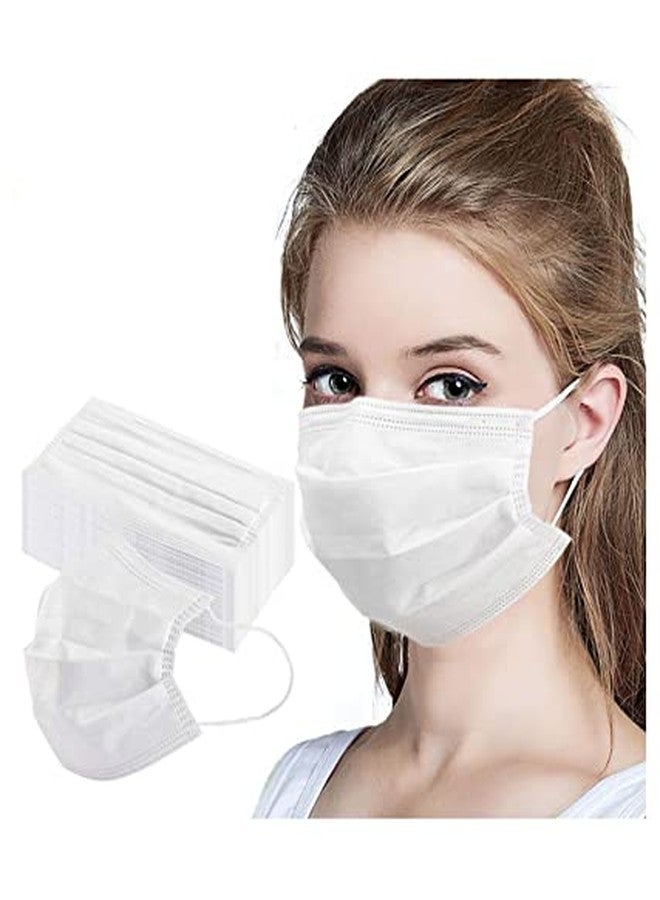 ADWIT 3Ply Surgical Face non woven with In build Nose Pin meltbon Fabric with 25GSM 3layer (CE, ISO, GMP, FDA Certified Mask) (White, Pack of - 200) - Image 5